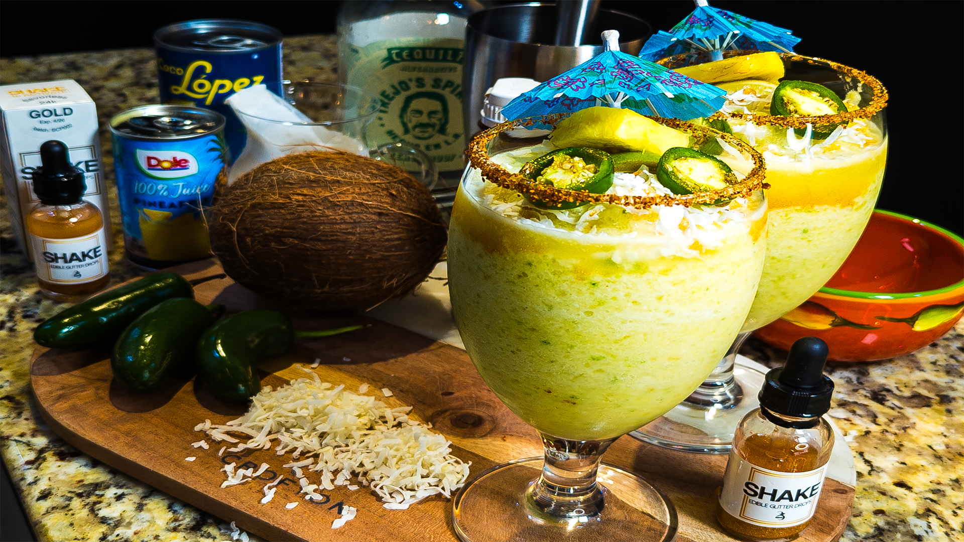Spicy Jalapeño Piña Colada 🌶️ (THC-Infused, Non-Alcoholic)
