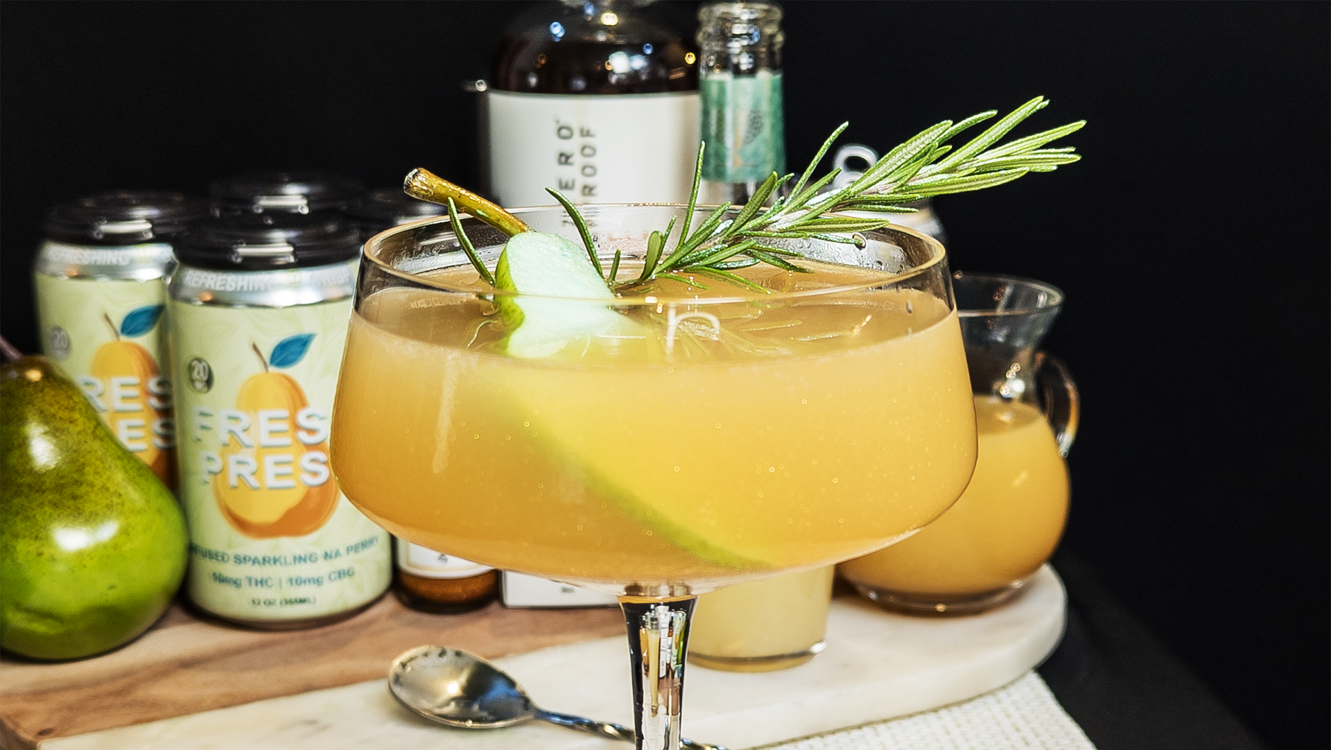 Gilded Pear Fizz (Light & Elegant)