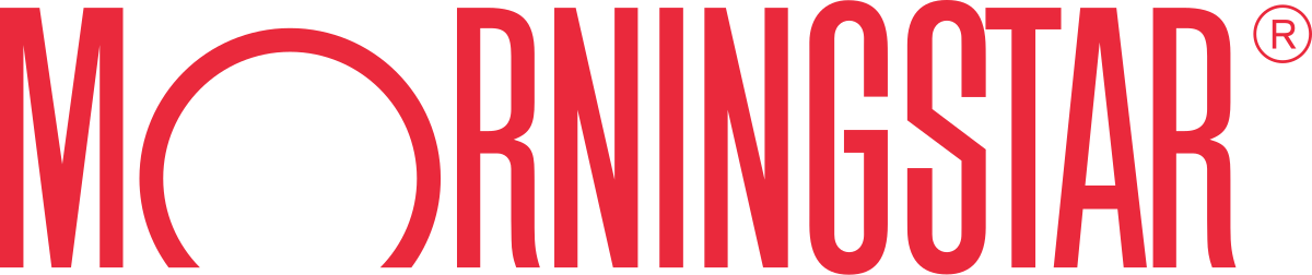 Red 'Morningstar' logo with a registered trademark symbol on a white background