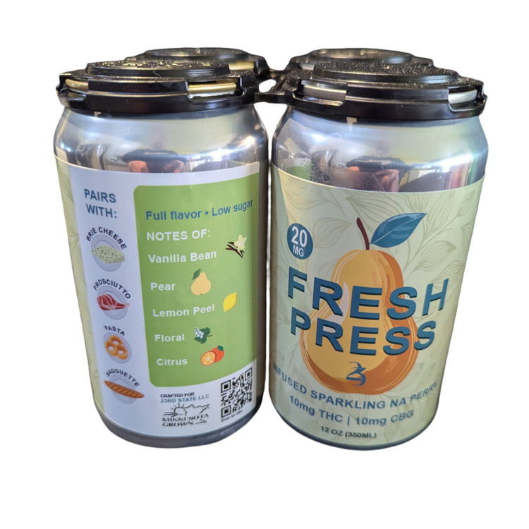 4-pack of FRESH PRESS cans.