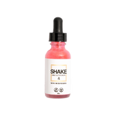 Bottle of 'Shake' with a dropper on a white background