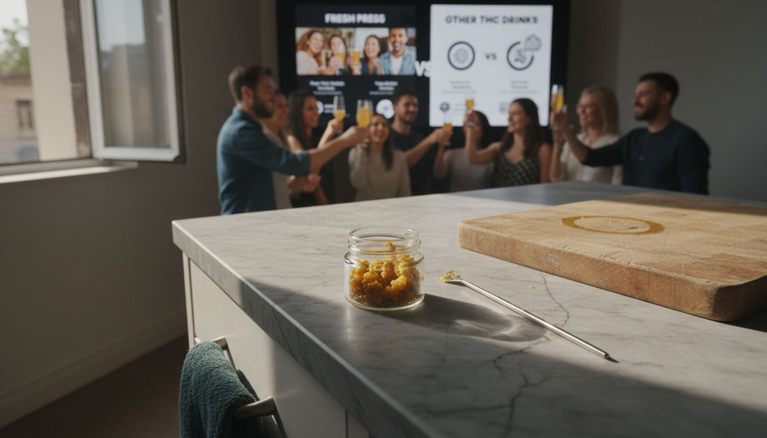 Cannabis wax in a glass jar on table