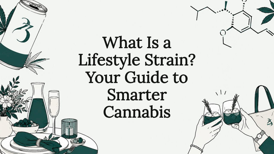 Decorative cannabis lifestyle title card illustration