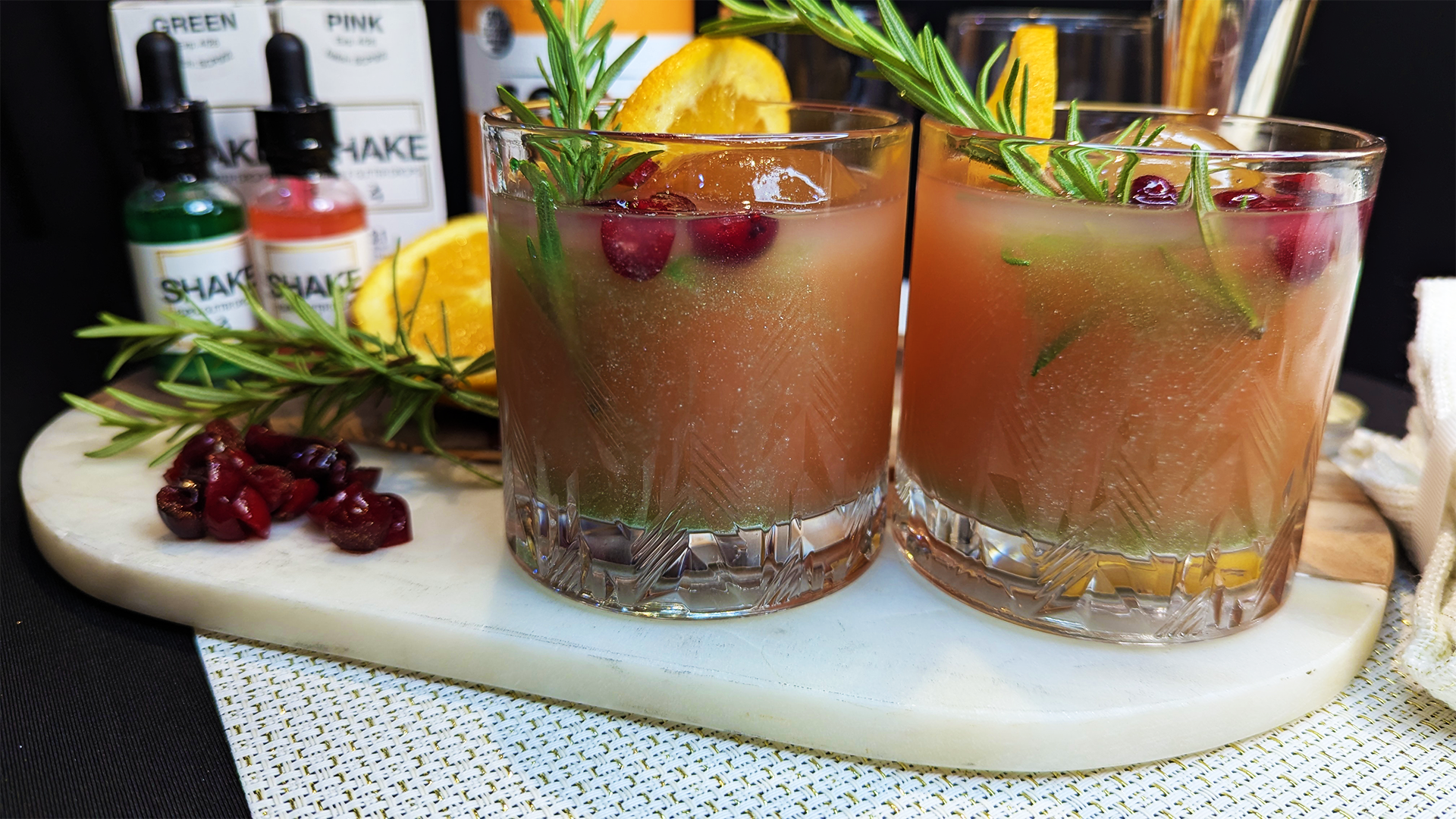 Pink SHAKE Cranberry Ginger Fizz Mocktail 🥃