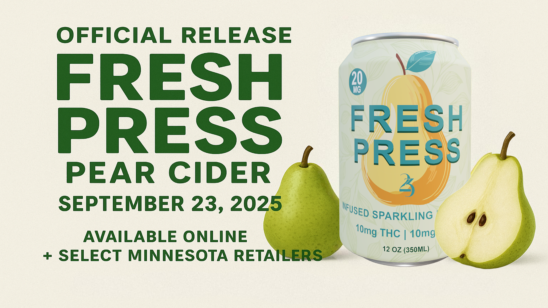 FRESH PRESS Pear Cider: Official Release Sept. 23rd