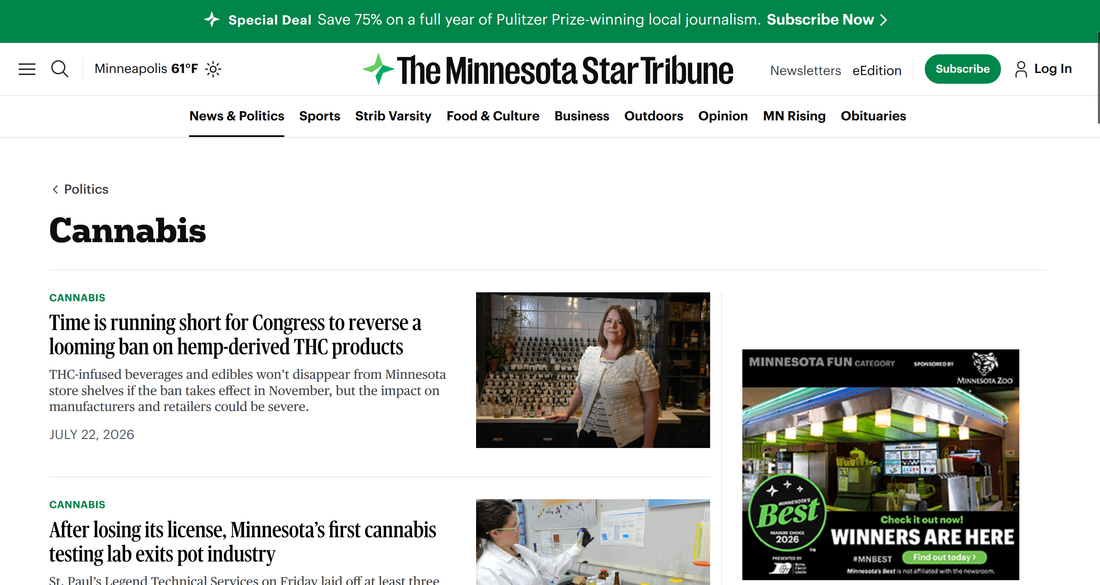 Thank You, Star Tribune for recognizing 23rd State