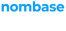 Blue 'nombase' logo on a white background